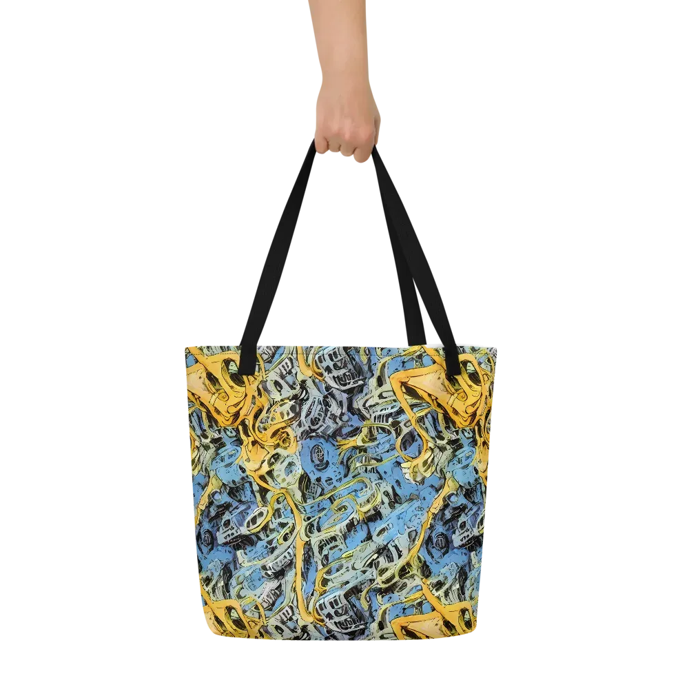 Electric Ossuary on Large Tote Bag W/ Pocket — Front