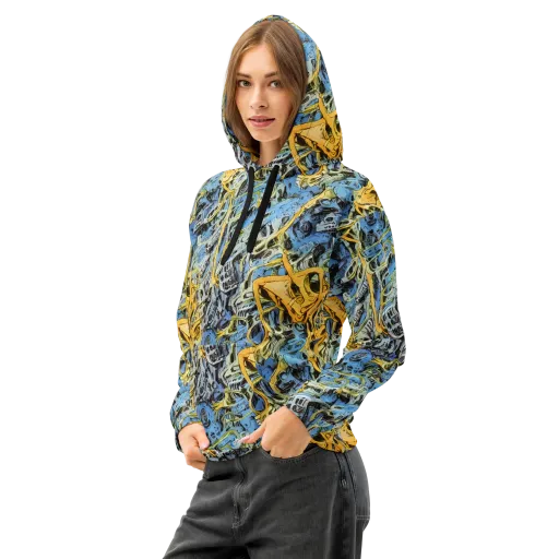 Electric Ossuary on a Cotton Hoodie