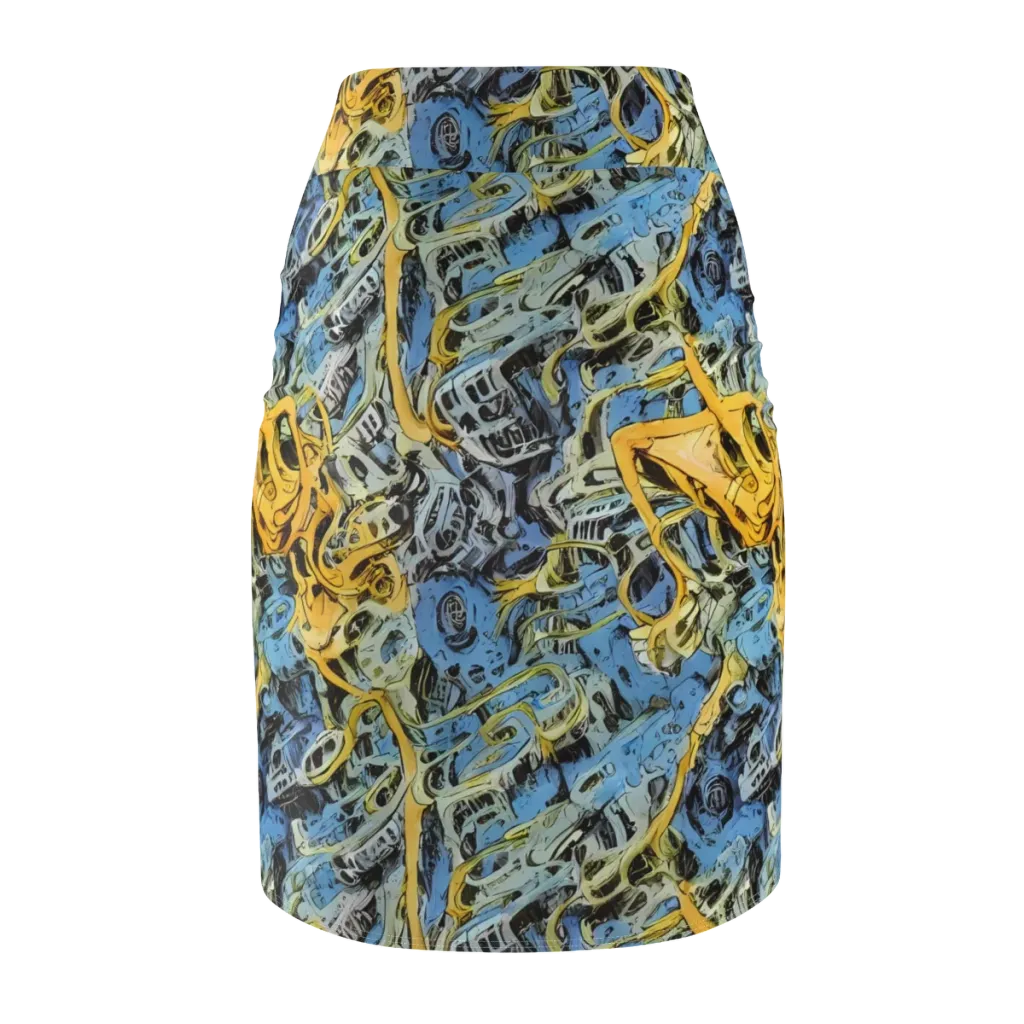 Electric Ossuary on Pencil Skirt — Back