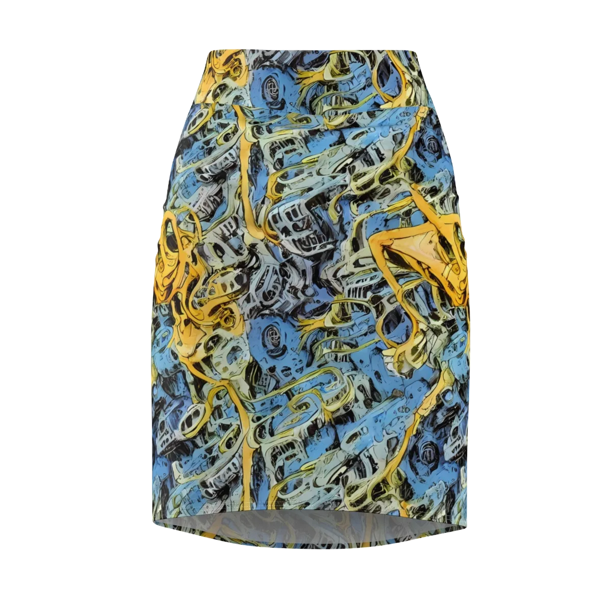 Electric Ossuary on Pencil Skirt — Front