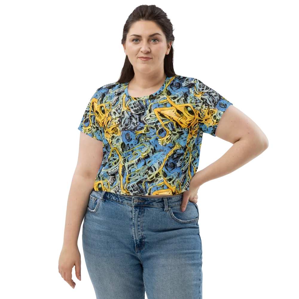 Electric Ossuary on Crop Tee — Front