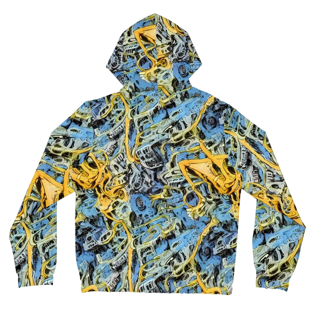 Electric Ossuary on Women's Full-Zip Hoodie — Back