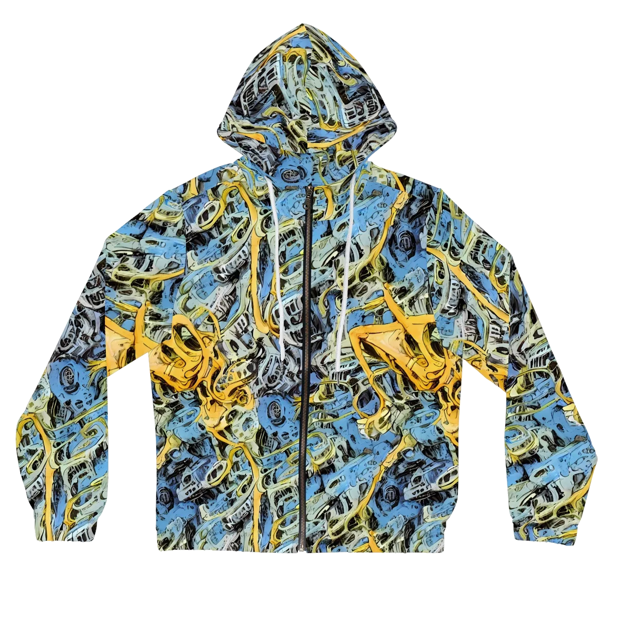 Electric Ossuary on Women's Full-Zip Hoodie — Front