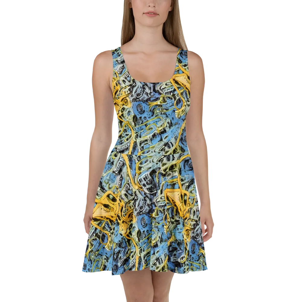 Electric Ossuary on Skater Dress — Front