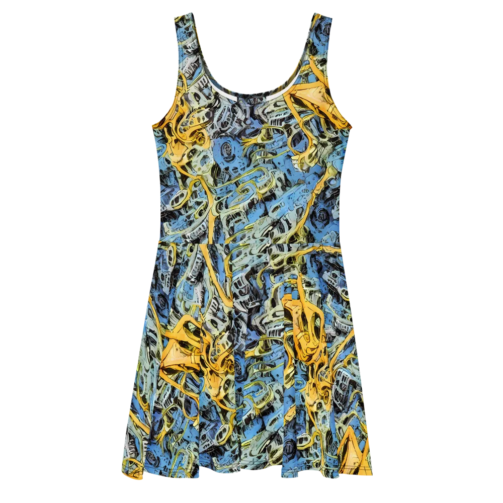 Electric Ossuary on Skater Dress — Front