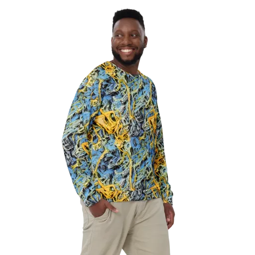 Electric Ossuary on a Sweatshirt