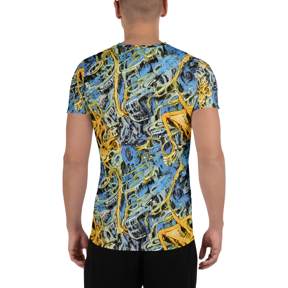 Electric Ossuary on Men's Athletic T-Shirt — Back