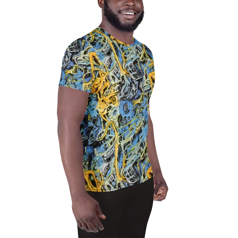 Electric Ossuary on Men's Athletic T-Shirt — Right