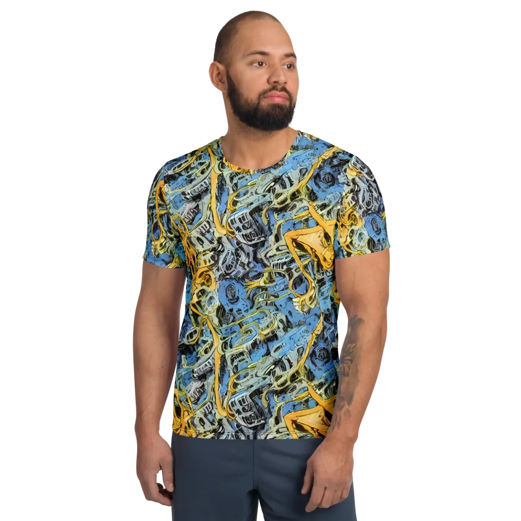 Electric Ossuary on Men's Athletic T-Shirt — Front