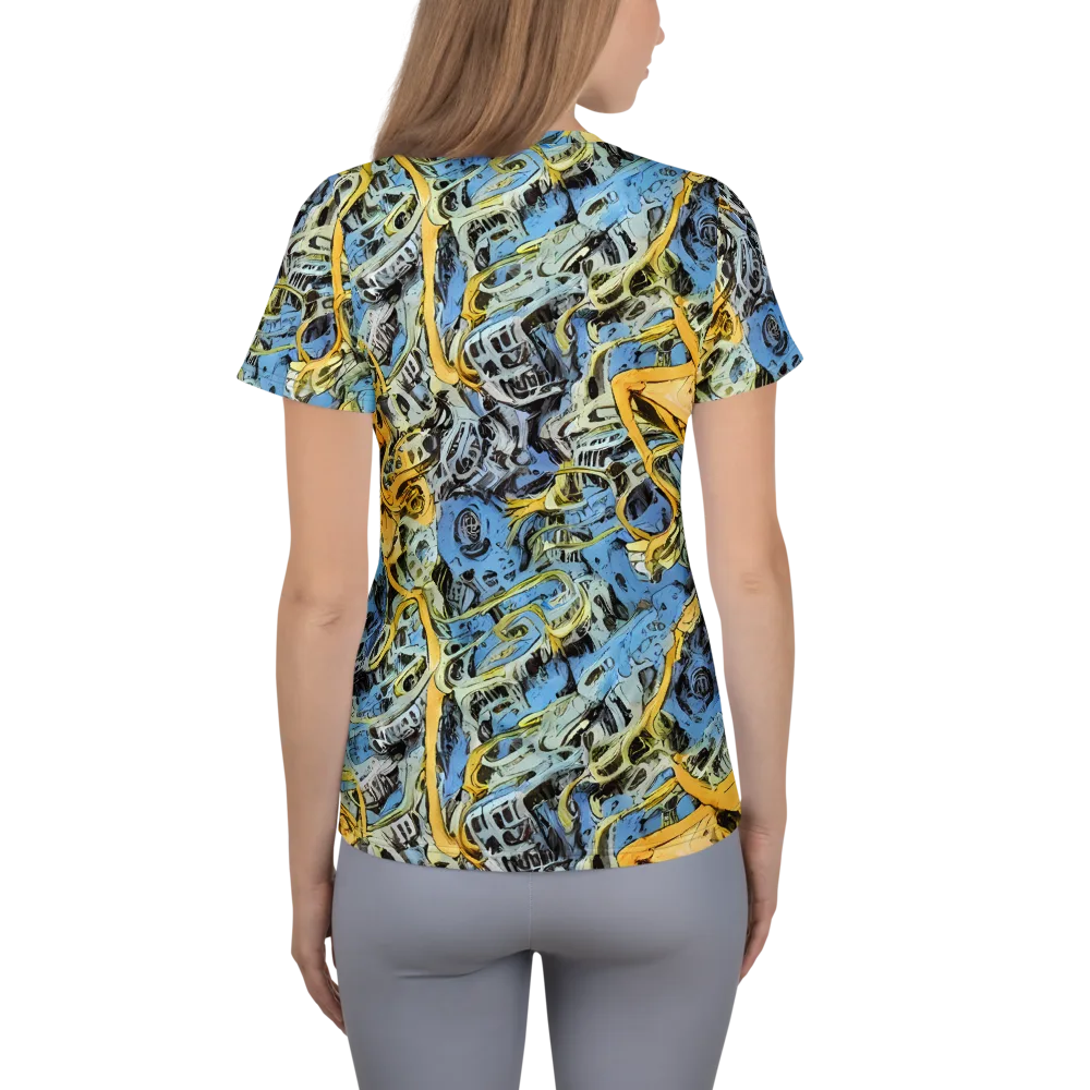Electric Ossuary on Women's Athletic T-Shirt — Back