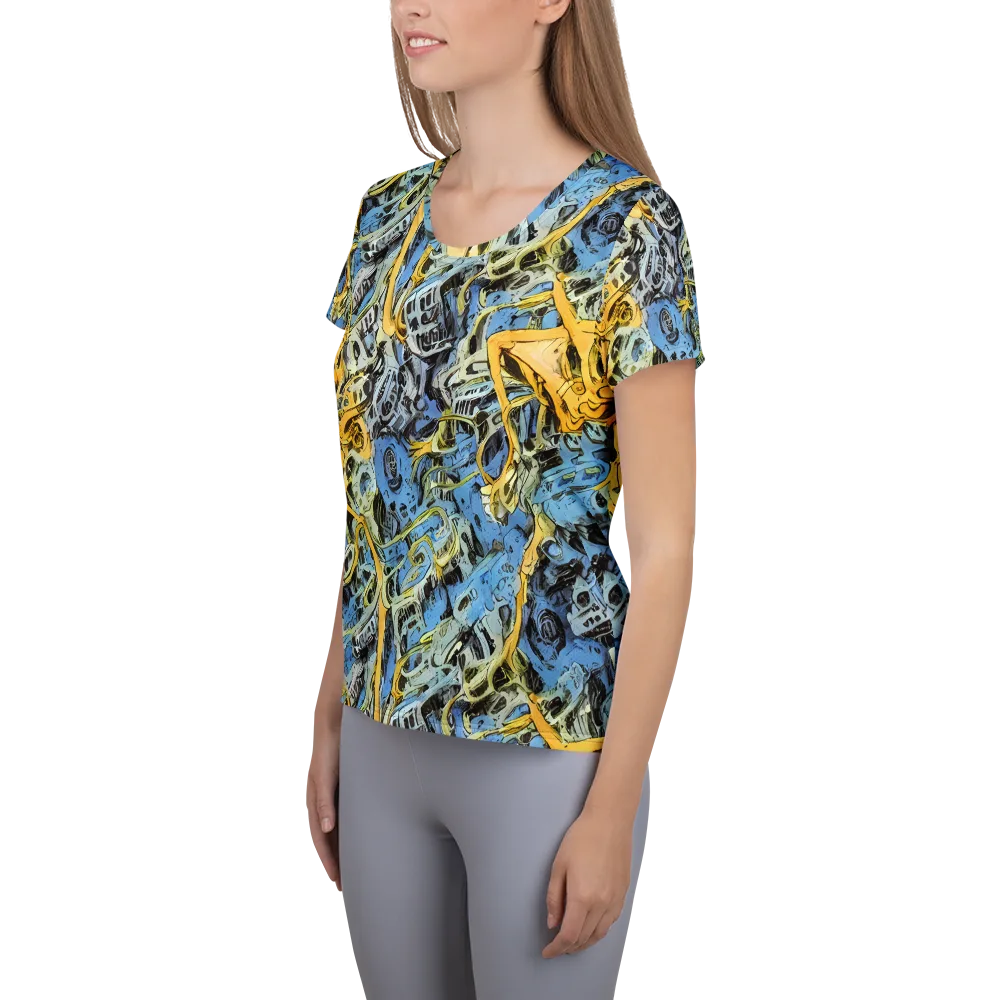Electric Ossuary on Women's Athletic T-Shirt — Left