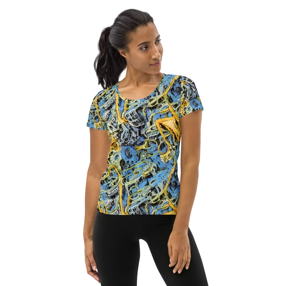 Electric Ossuary on Women's Athletic T-Shirt — Front