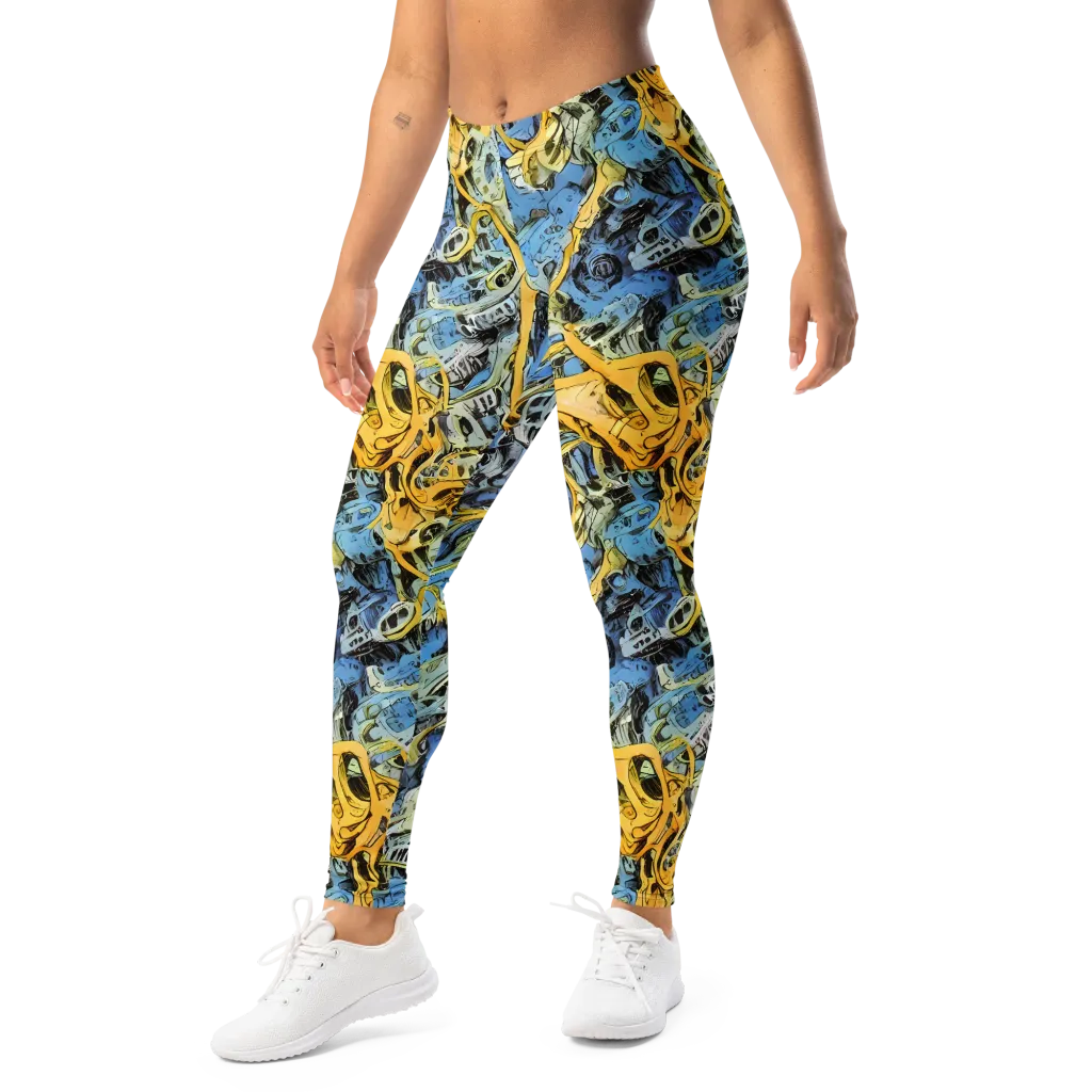 Electric Ossuary on Leggings — Left Front