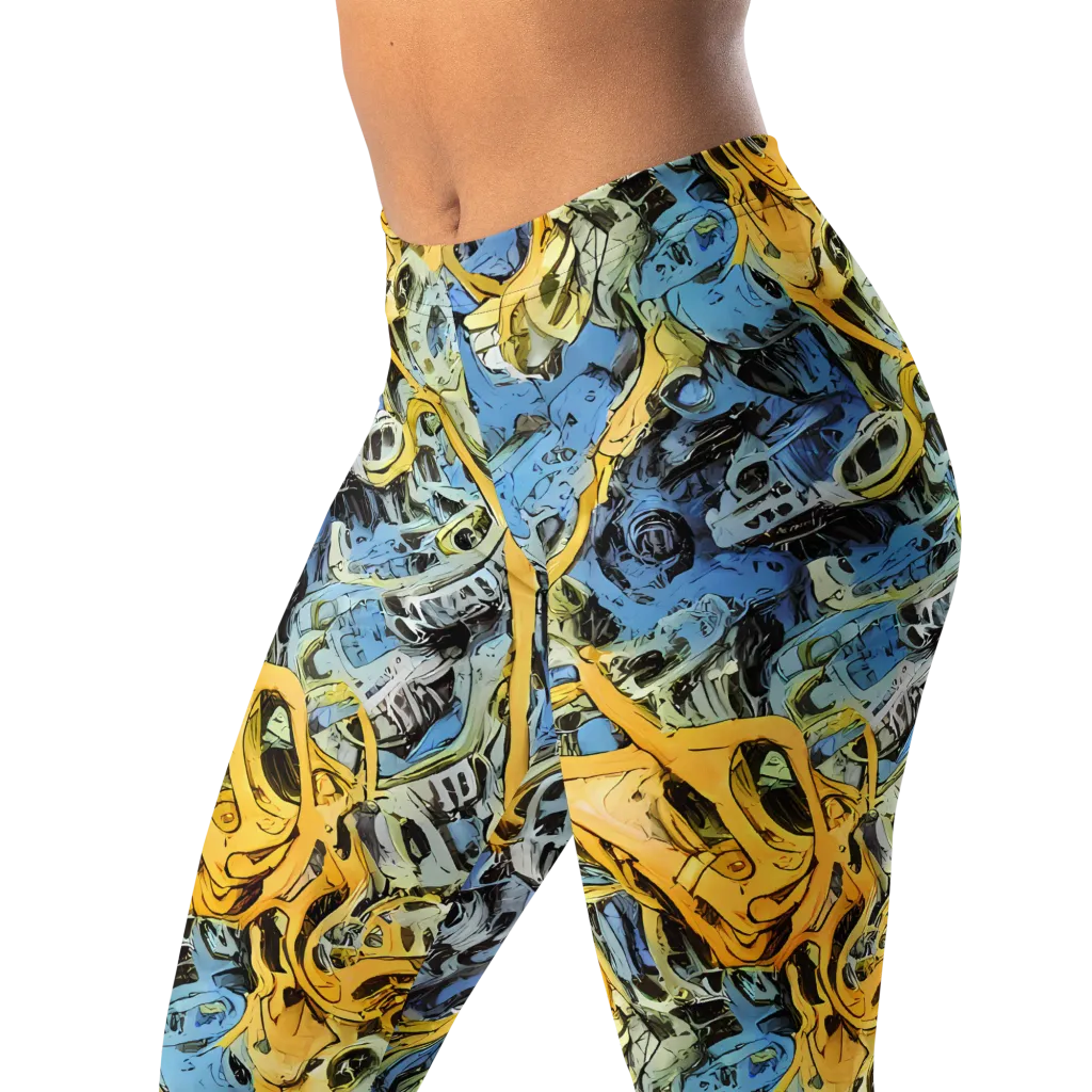 Electric Ossuary on Leggings — Left Front