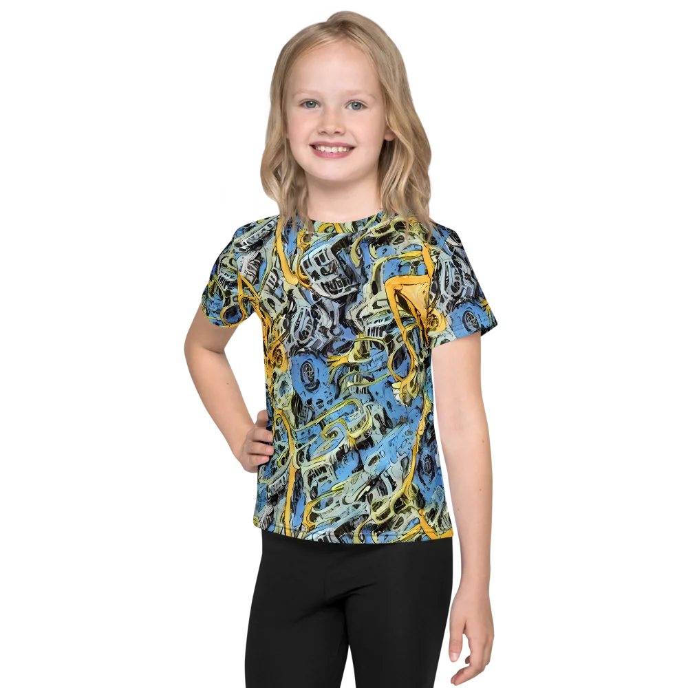 Electric Ossuary on Kids Crew Neck T-Shirt — Front