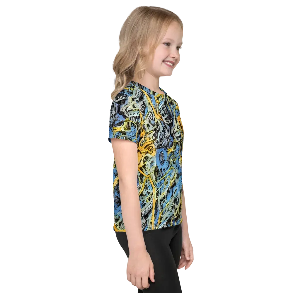 Electric Ossuary on Kids Crew Neck T-Shirt — Right