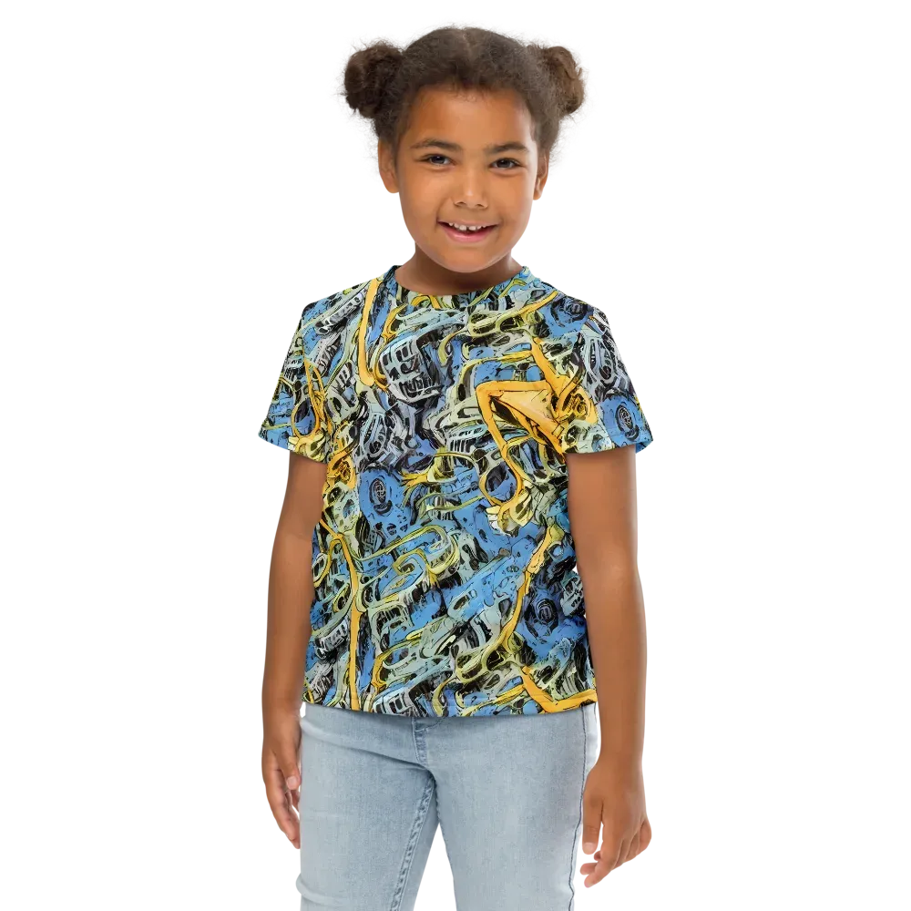 Electric Ossuary on Kids Crew Neck T-Shirt — Front