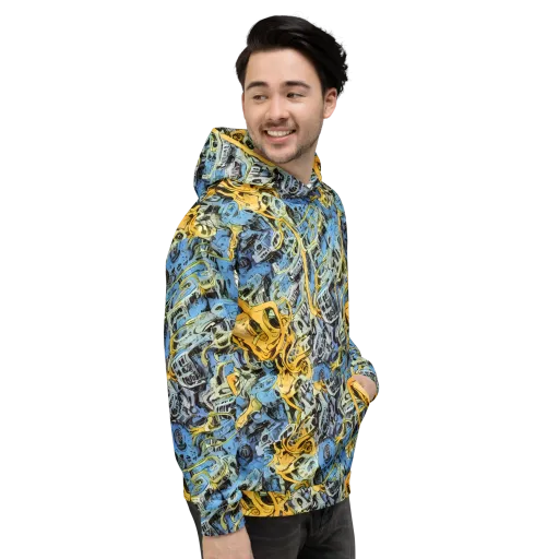 Electric Ossuary on a Hoodie
