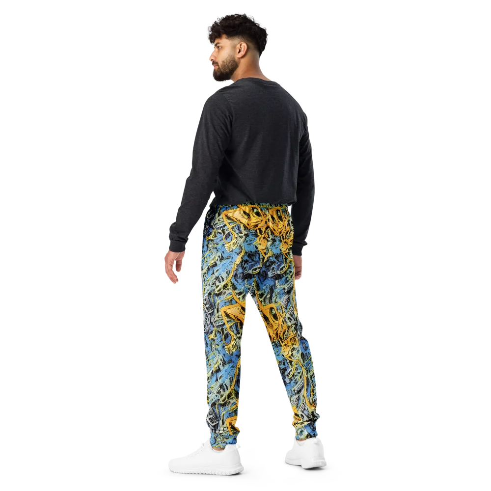 Electric Ossuary on Men's Joggers — Back