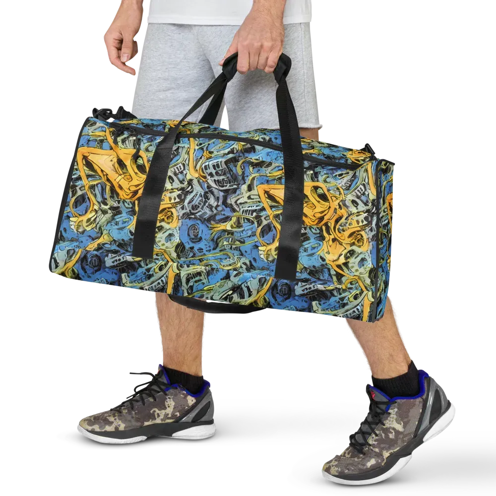 Electric Ossuary on Duffle Bag — Front