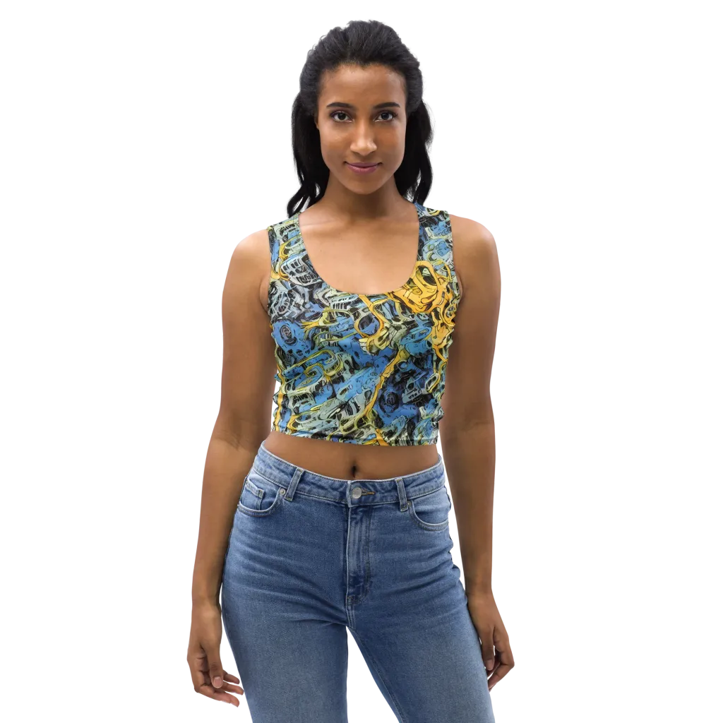 Electric Ossuary on Crop Top — Front