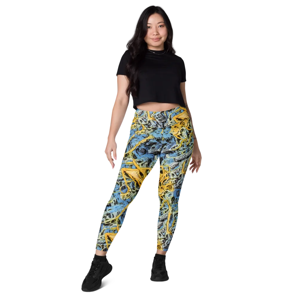 Electric Ossuary on Leggings with Pockets — Front