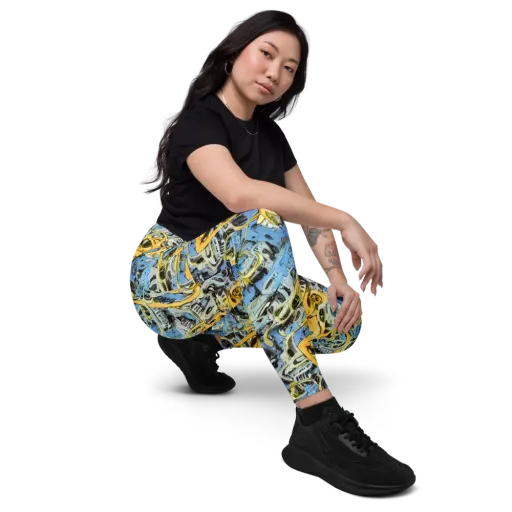 Electric Ossuary on a Leggings with Pockets