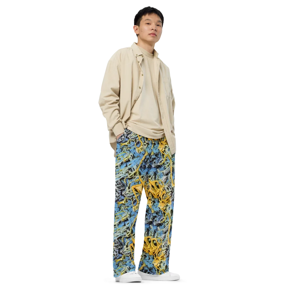 Electric Ossuary on Wide-Leg Pants — Right Front
