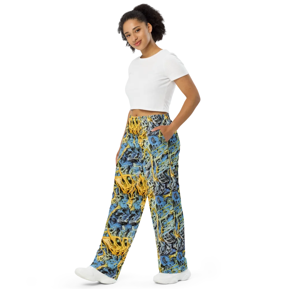 Electric Ossuary on Wide-Leg Pants — Left Front