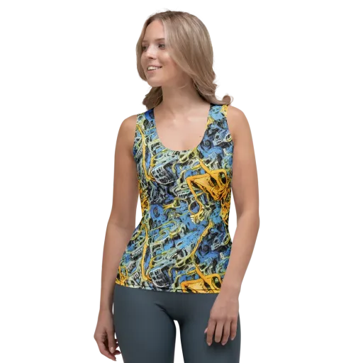 Electric Ossuary on a Women's Tank Top