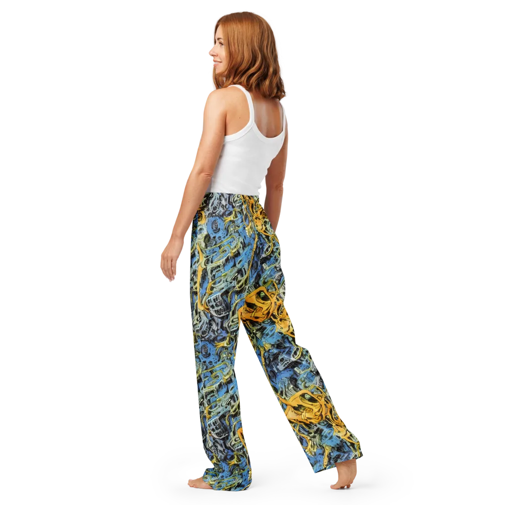 Electric Ossuary on Women's Pajama Pants — Back