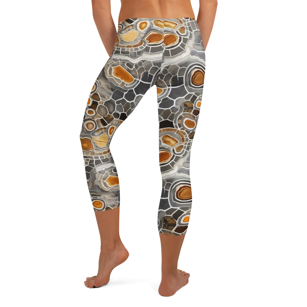 Amber Geode on Capri Leggings — Back