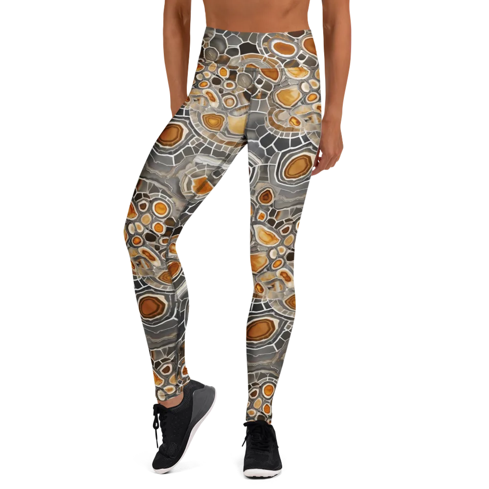 Amber Geode on Yoga Leggings — Front