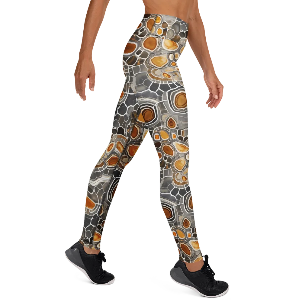 Amber Geode on Yoga Leggings — Right