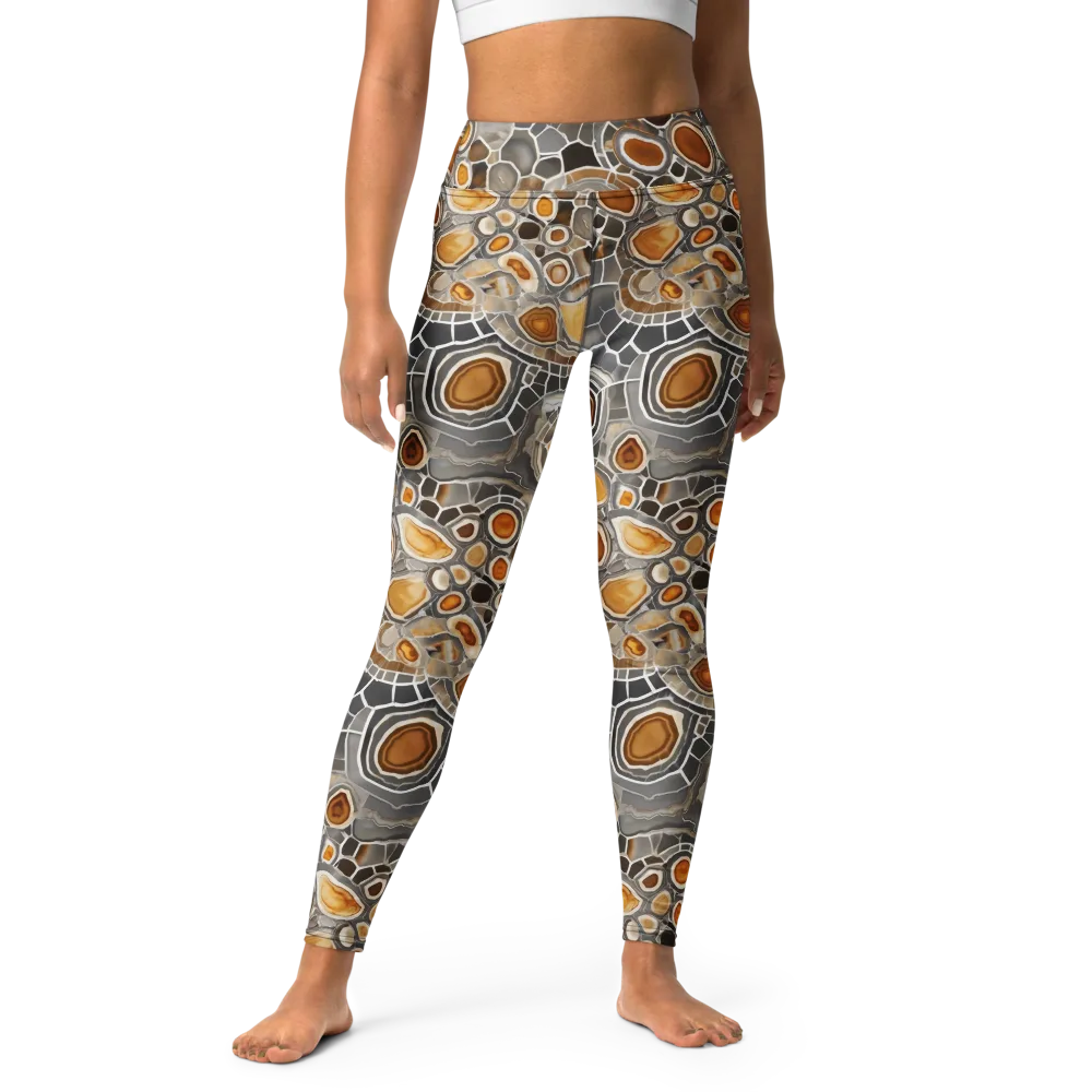 Amber Geode on Yoga Leggings — Front