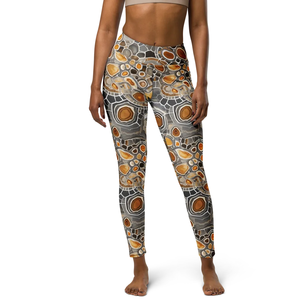 Amber Geode on Yoga Leggings — Front