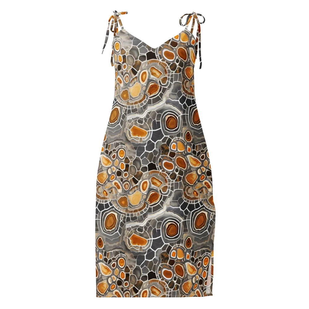 Amber Geode on Slip Dress — Front