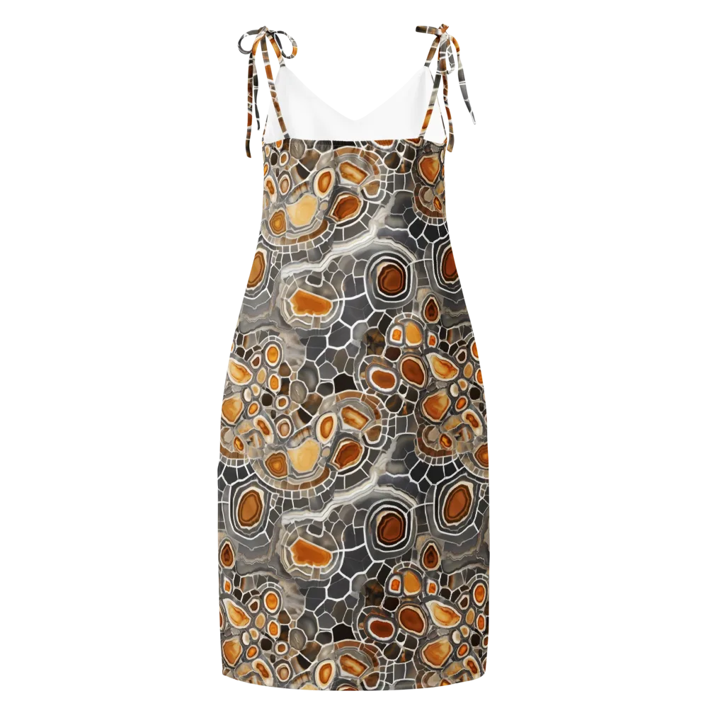 Amber Geode on Slip Dress — Back