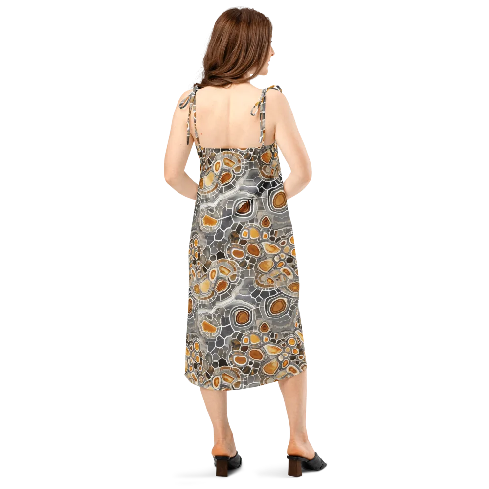 Amber Geode on Slip Dress — Back