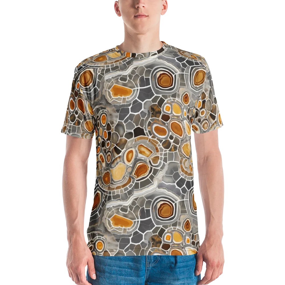 Amber Geode on Men's Crew Neck T-Shirt — Front