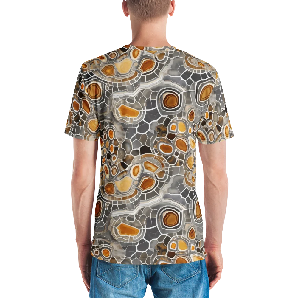 Amber Geode on Men's Crew Neck T-Shirt — Back