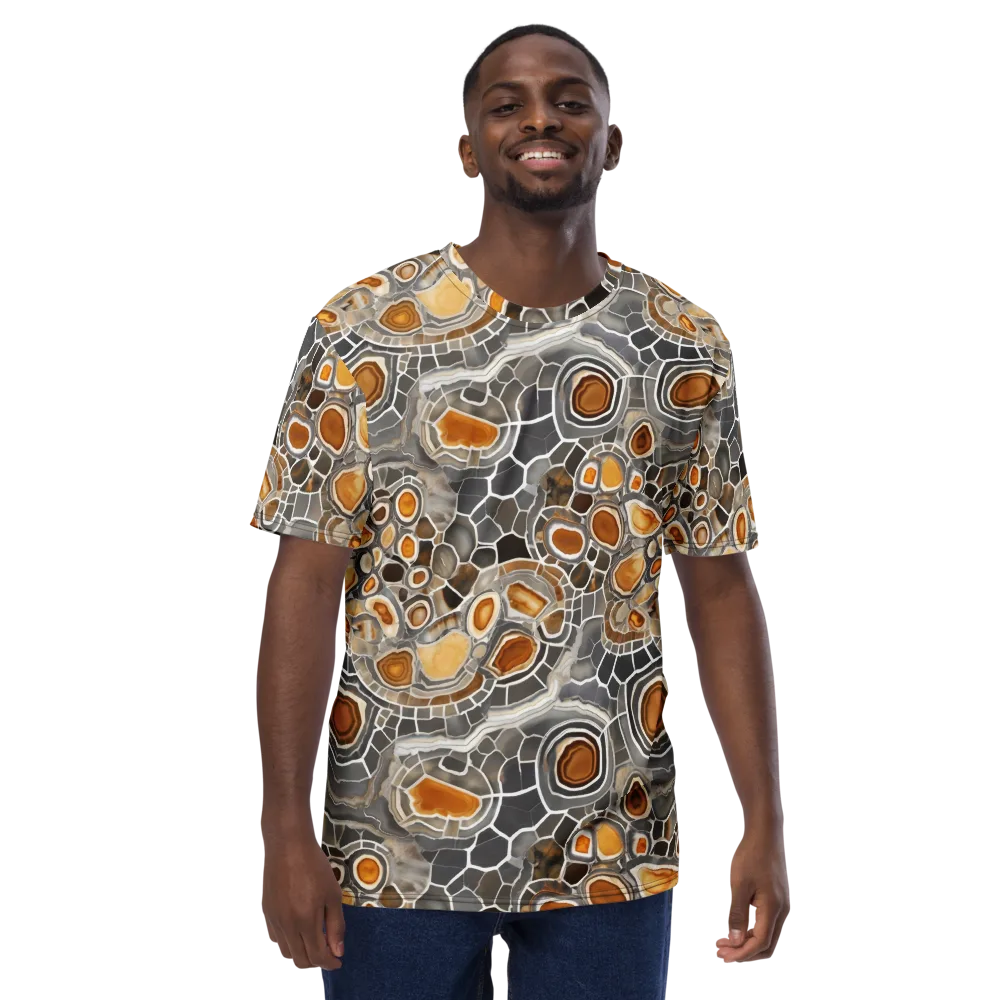 Amber Geode on Men's Crew Neck T-Shirt — Front