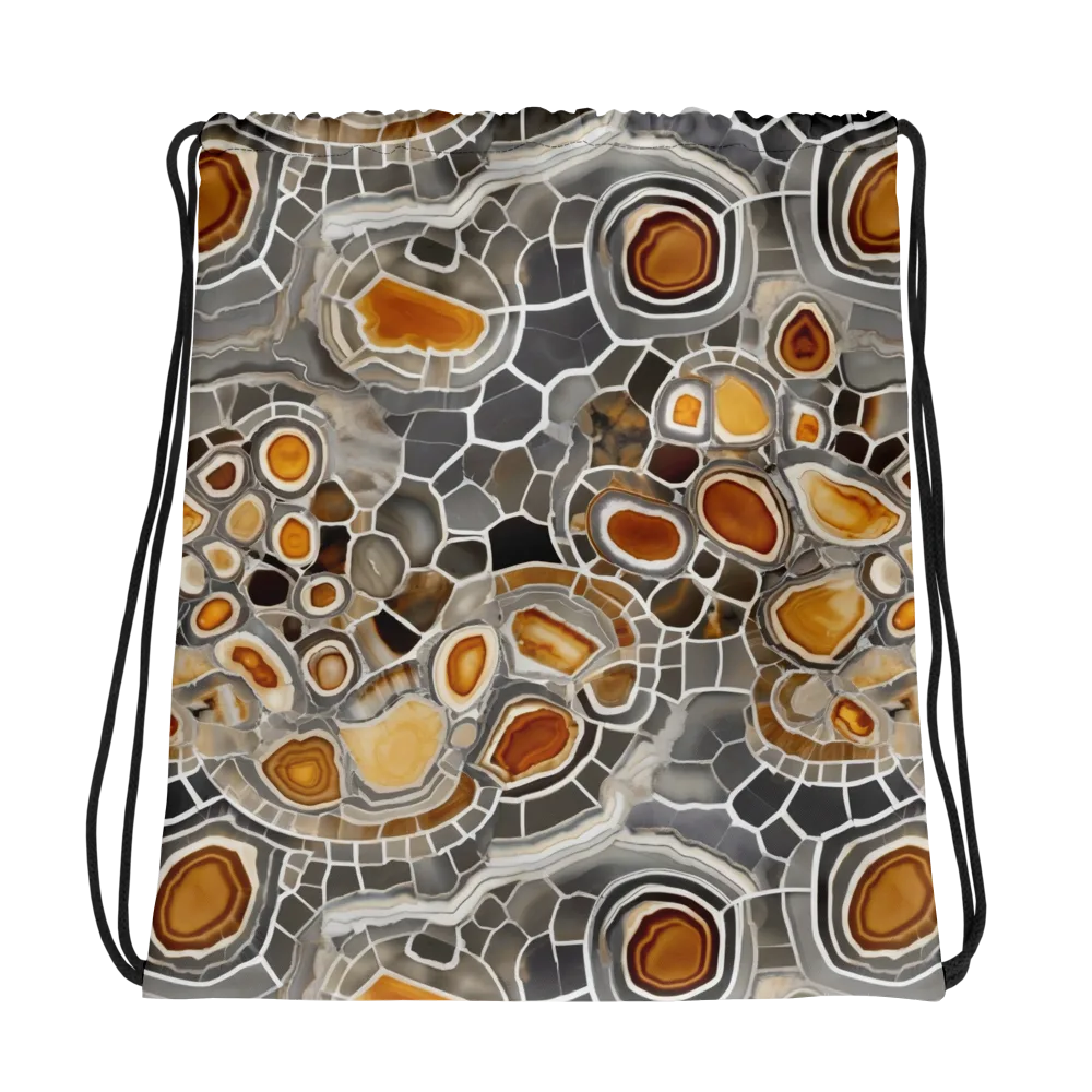 Amber Geode on Drawstring Bag — Photo