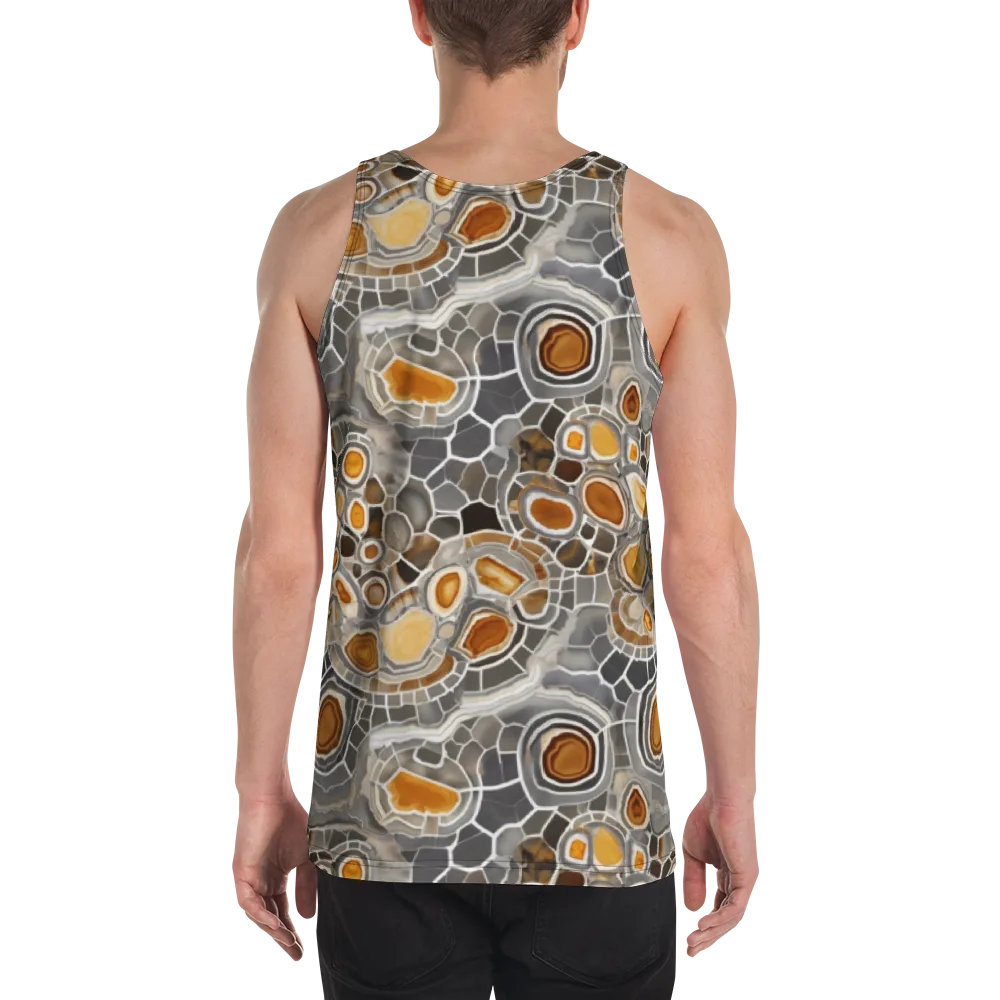 Amber Geode on Men's Tank Top — Back