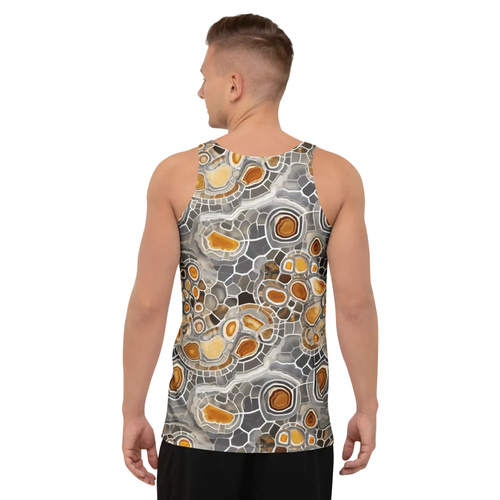 Amber Geode on Men's Tank Top — Back