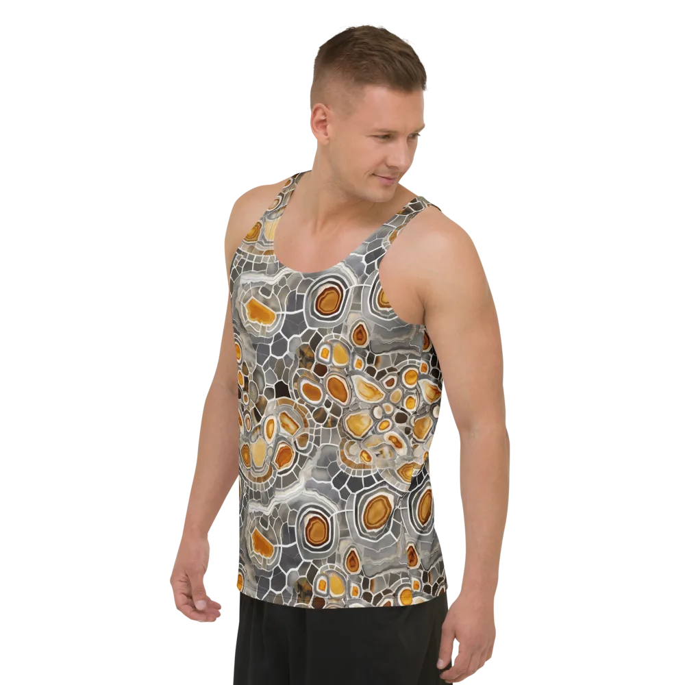 Amber Geode on Men's Tank Top — Left Front