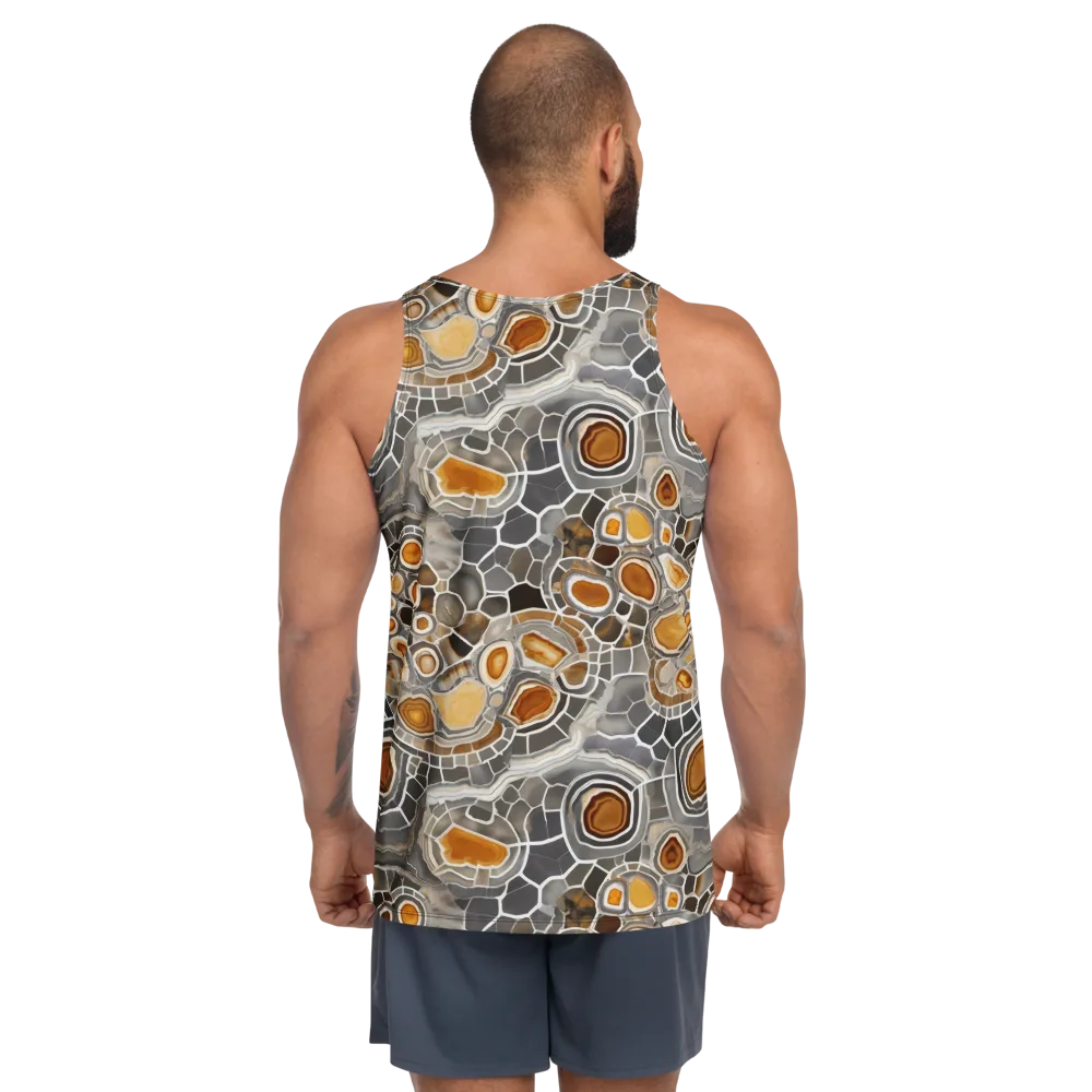 Amber Geode on Men's Tank Top — Back