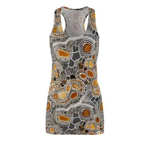 Amber Geode on a Racerback Dress