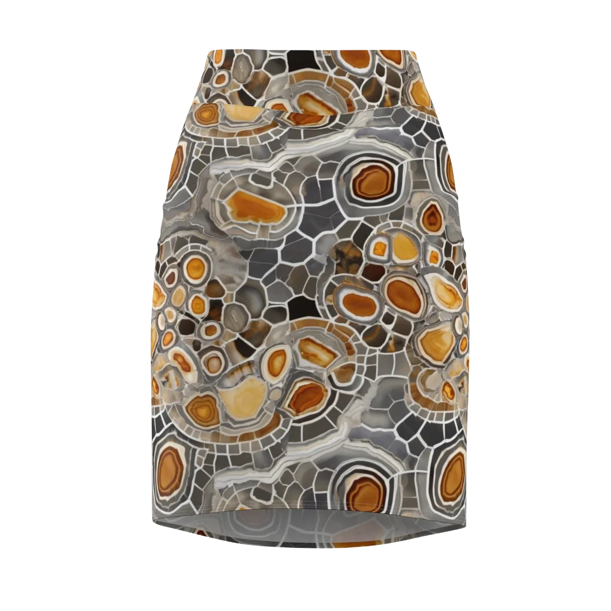 Amber Geode on Pencil Skirt — Front