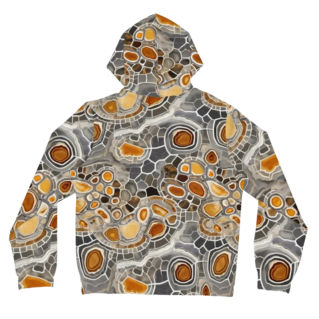 Amber Geode on Women's Full-Zip Hoodie — Back